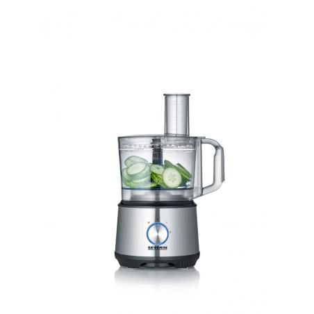 Severin KM 3892 robot de cocina 1200 W 1,5 L Negro, Acero inoxidable, Transparente