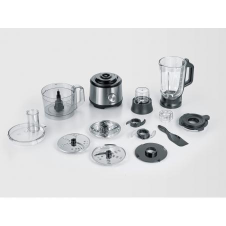 Severin KM 3892 robot de cocina 1200 W 1,5 L Negro, Acero inoxidable, Transparente