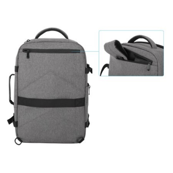 Manhattan 440370 maletines para portátil 43,9 cm (17.3") Mochila Gris
