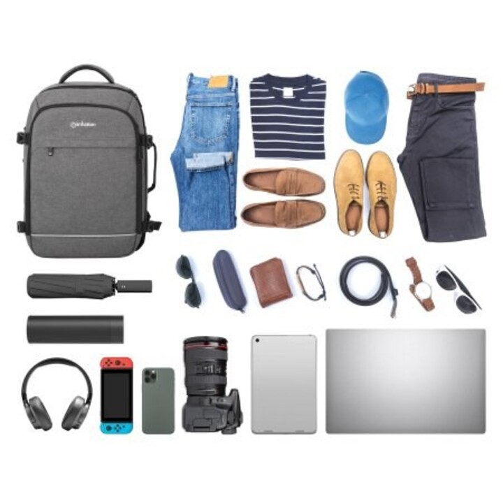 Manhattan 440370 maletines para portátil 43,9 cm (17.3") Mochila Gris
