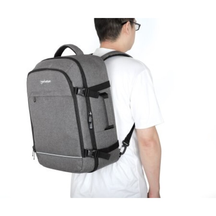 Manhattan 440370 maletines para portátil 43,9 cm (17.3") Mochila Gris