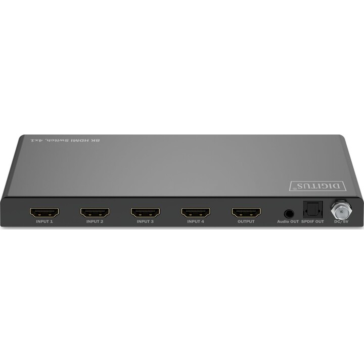 Comutador HDMI DIGITUS 4x1 8K/60Hz