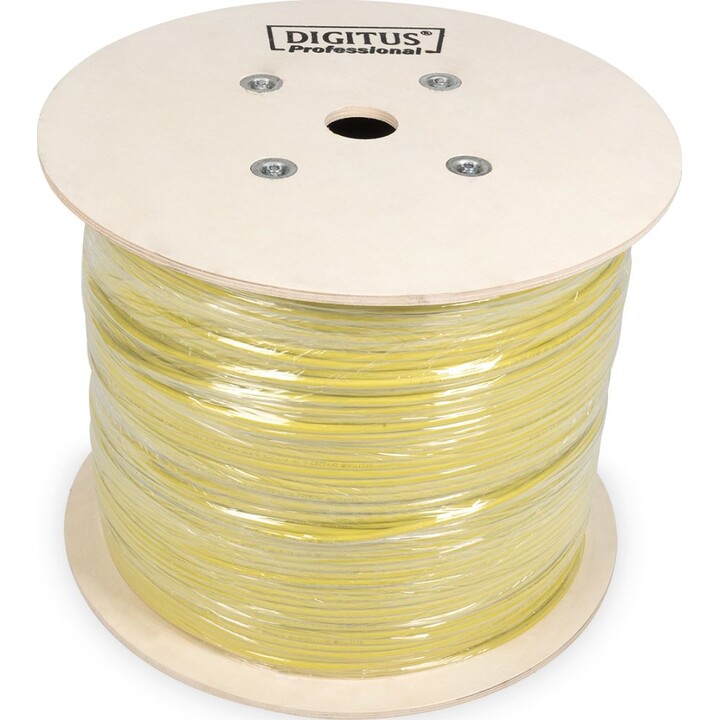 Câble d'installation de Digitus Cat 7A S / FTP, 500 m, duplex, B2CA, jaune
