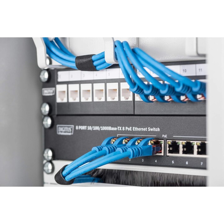 Digitus Patch Panel Modulare, 12 porte, supporto per rack da 10 pollici 1U, campo Distributore del modulo Keystone, schermato, n