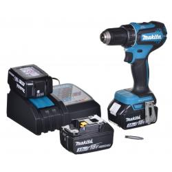 MAKITA DDF485RF3J Taladro inalambrico 3x 18V 3Ah