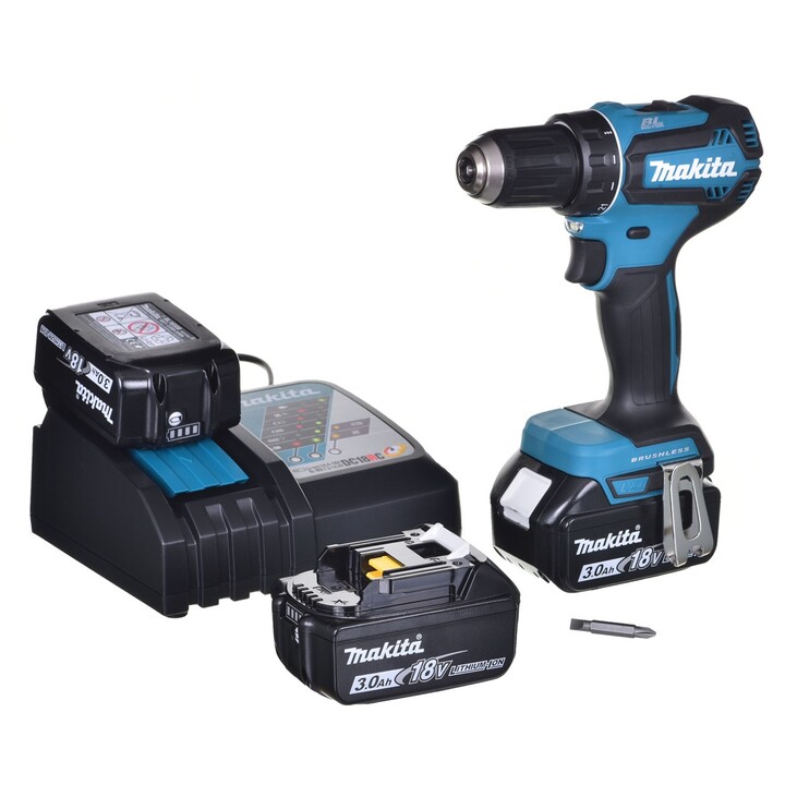 Furadeira sem fio MAKITA DDF485RF3J 3x 18V 3Ah