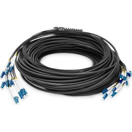 Digitus pré-montado Cabos de fuga de fibra óptica universal, multimodo OS2, 8 fibras
