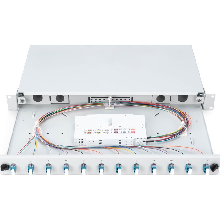 Digitus Fiber Optic Splice Box, équipé, LC, OS2, gris