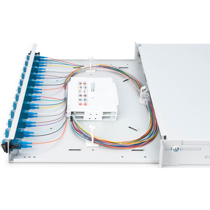 Digitus Fiber Optic Splice Box, équipé, LC, OS2, gris