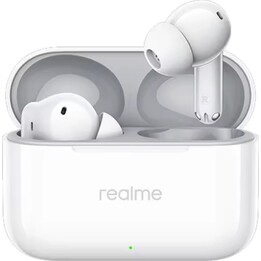 Realme Buds T200, TWS Earphones, 32dB, Active Noise Cancellation, 50 Hours, Bluetooth 5.4, IP55, white