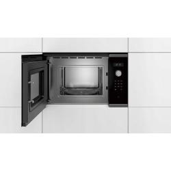 Bosch Serie 6 BFL524MS0 microondas Negro, Acero inoxidable Solo microondas Integrado 20 L 800 W