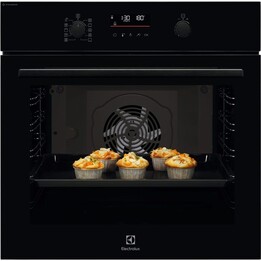 Electrolux EOD6F77WZ SteamBake 600, Steam oven with catalytic cleaning and even cooking technology, Black