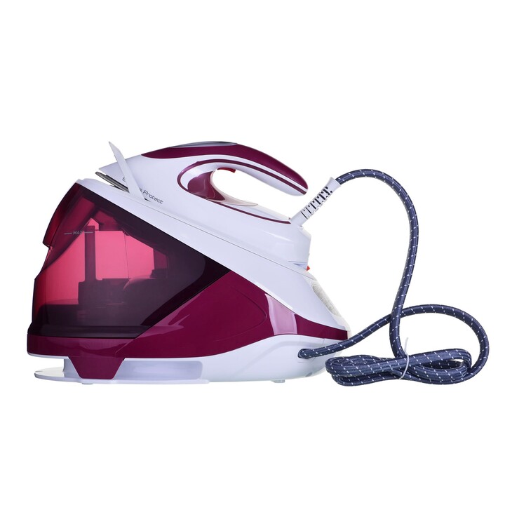 Tefal Express Protect SV9201E0 estación plancha al vapor 2800 W 1,8 L Durilium AirGlide Autoclean soleplate Púrpura, Blanco