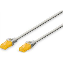 DIGITUS Cable de conexión U/UTP CAT 6A, 10m, gris