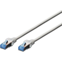 DIGITUS SF/UTP CAT 5e Patch Cable, 15m, Grey