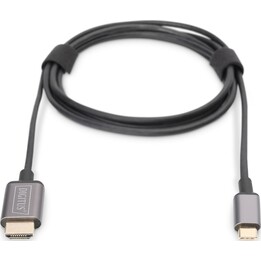 Cabo adaptador de vídeo Digitus DA-70821 1,8 m USB tipo C HDMI tipo A (padrão) cinza