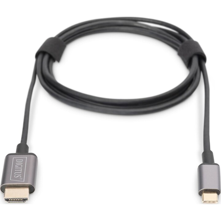 Digitus DA-70821 Video Cable Adapter 1.8 m USB Type C HDMI Type A (Standard) Grey