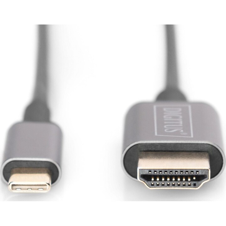 Digitus DA-70821 Video Cable Adapter 1.8 m USB Type C HDMI Type A (Standard) Grey
