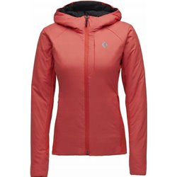 Chaqueta aislante Black Diamond First Light Hybrid Hoody para mujer - Rojo coral