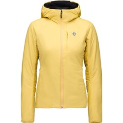 Chaqueta aislante Black Diamond First Light Stretch con capucha para mujer - Ocre suave