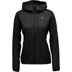 Chaqueta softshell con capucha aislante Black Diamond Alpine Start para mujer - negra