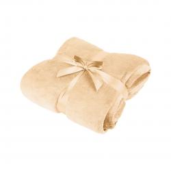TEESA Fleece Blanket 200x220 cm - Cream