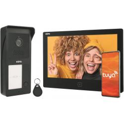 Video Door Phone EURA 2-wire VDP-49A3-2TY black Tuya