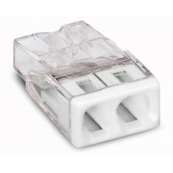 Wago 2273-202 cable divisor y combinador Transparente, Blanco