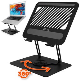 Soporte para portátil ajustable, giratorio y ergonómico de 10–17″ LAPTOP STAND ROTO MT2662
