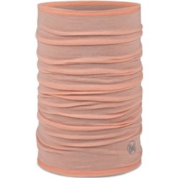 Buff Merino Lightweight Multifunctional Scarf - Solid Coral Size: M
