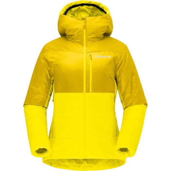 Giacca isolante Norrona Falketind Thermo60 Hood da donna - Zolfo/Giallo acceso