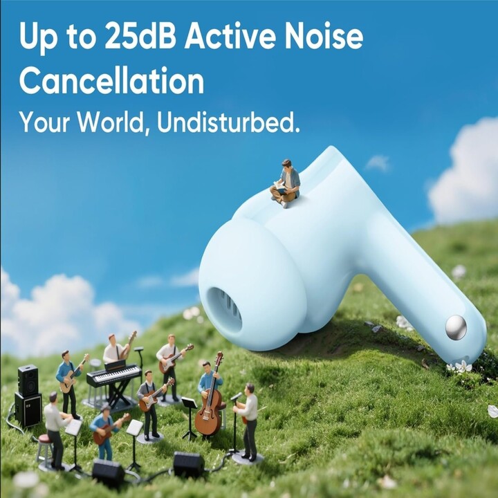 Realme Buds T200X Blanc clair de lune 