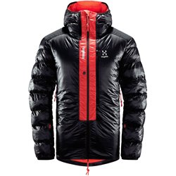 Chaqueta de plumas Haglofs LIM ZT - negro auténtico/rojo cenit