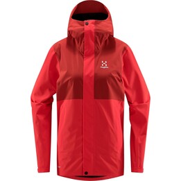 Women's Rainproof Haglofs Koyal Proof Jacket - red/corrosion S