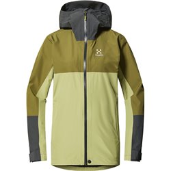 Casaco impermeável para mulher Haglofs Finch Proof Jacket - green/olive green XS