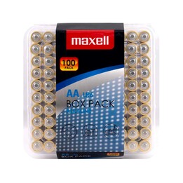 Batterie alcaline MAXELL AA LR6, 100 unità. (10x10 pz.)