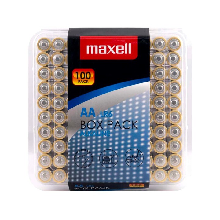 MAXELL Pila alcalina AA LR6 100 uds. (10x10 uds.)