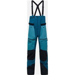 Pantalones con tirantes Peak Performance Vertical GORE-TEX Pro - acero infinito, talla: S
