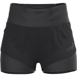 Inov-8 Trailfly Ultra 3 2in1 Calções de corrida para mulher - Preto Tamanho: S
