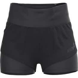 Pantaloncini da corsa Inov-8 Trailfly Ultra 3 2 in 1 da donna - Nero Taglia: L