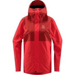 Chaqueta impermeable para mujer Haglofs Koyal Proof Jacket - roja/corrosión XS