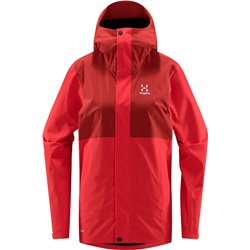 Chaqueta impermeable para mujer Haglofs Koyal Proof Jacket - rojo/corrosión M