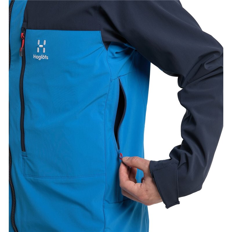 Chaqueta softshell Haglofs Roc Sight - azul nórdico/tarn M