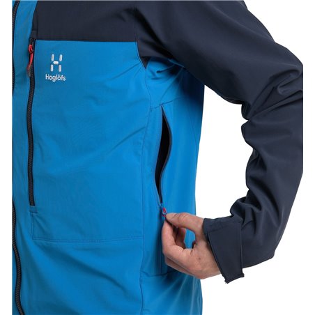 Chaqueta softshell Haglofs Roc Sight - azul nórdico/tarn M