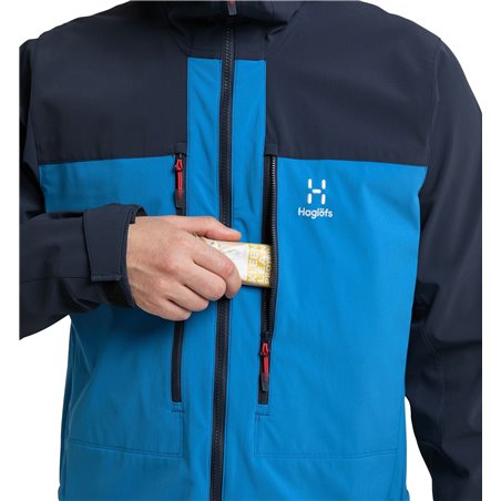 Chaqueta softshell Haglofs Roc Sight - azul nórdico/tarn M