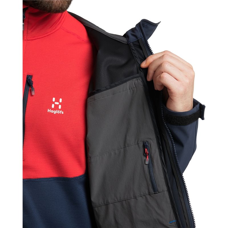 Chaqueta softshell Haglofs Roc Sight - azul nórdico/tarn M