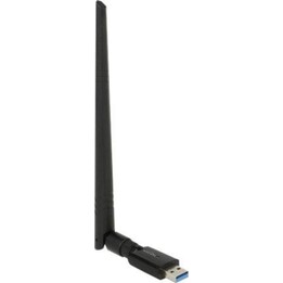 DELOCK USB 3.0 Dualband WLAN ac/a/b/g/n Stick 867 + 300 Mbps con antenna esterna