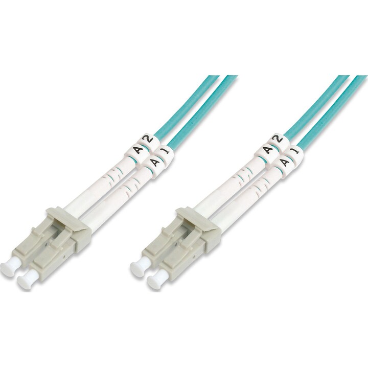DIGITUS Fibre-optic Patch Cable LC -- LC 20.00 m Multimode Duplex OM3
