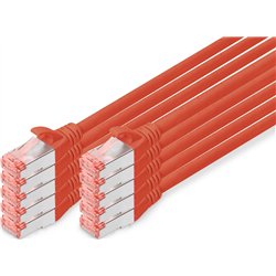 Câble réseau Digitus DK-1644-050-R-10 Rouge 5 m Cat6 S/FTP (S-STP)