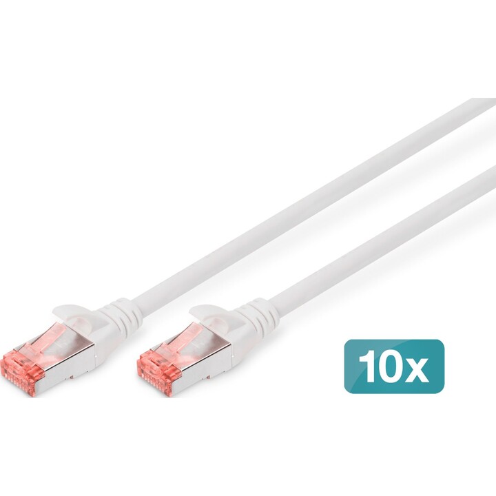 Cavo di rete Digitus DK-1644-0025-WH-10 Bianco 0,25 m Cat6 S/FTP (S-STP)